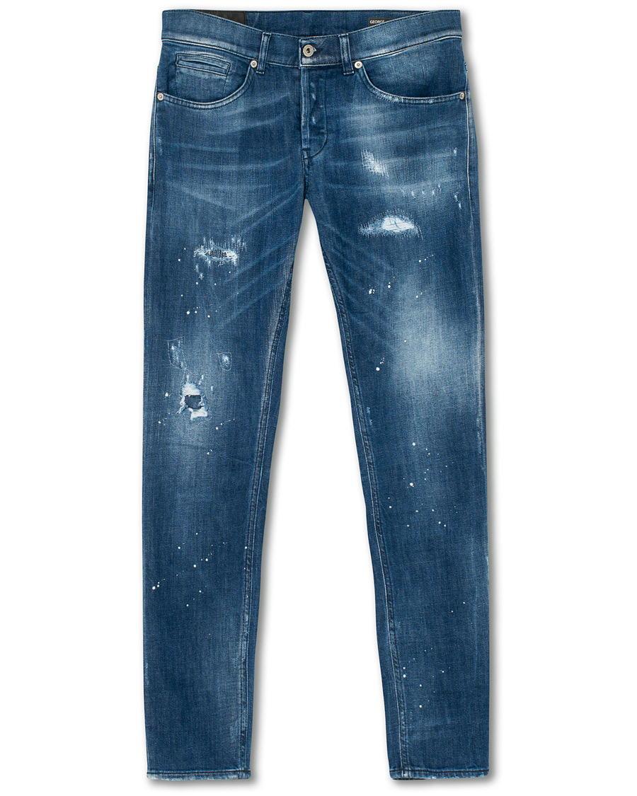 Herre | Jeans | Dondup | George Jeans Destroyed Blue