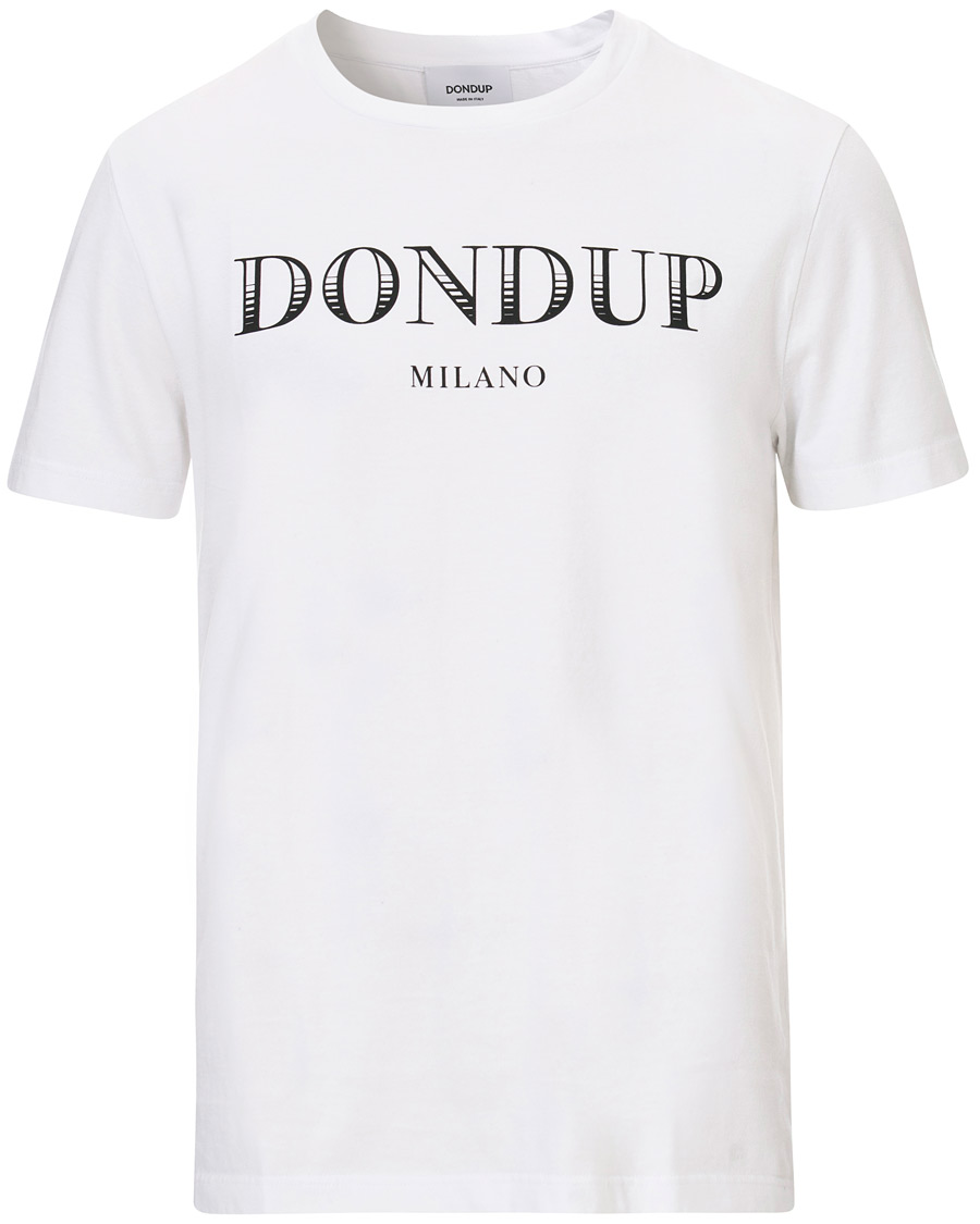 skandaløse ryste stabil Dondup T-Shirt Logo White - CareOfCarl.dk