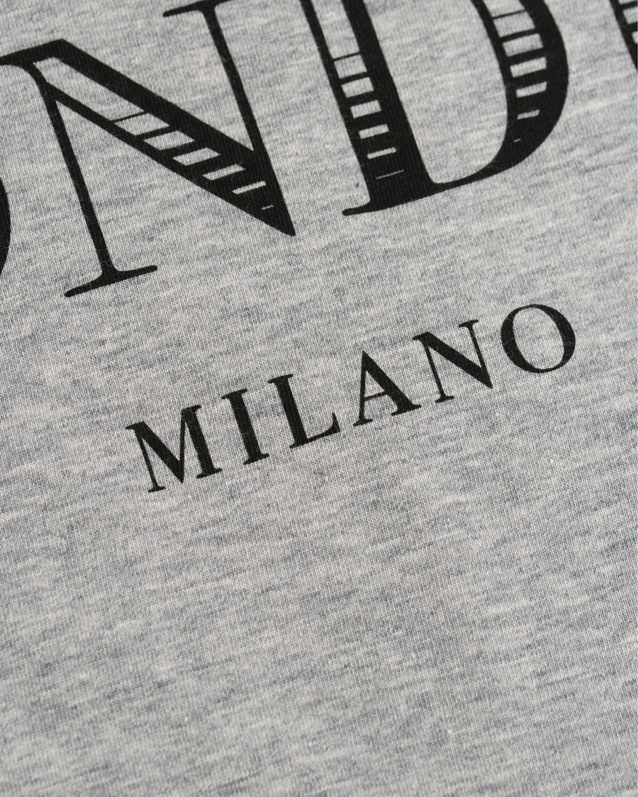 Herre | T-Shirts | Dondup | T-Shirt Logo Heather Grey