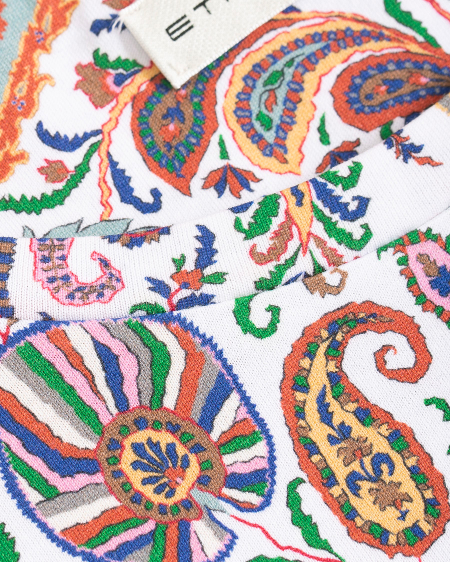 Herre | T-Shirts | Etro | Short Sleeve Paisley T-Shirt White