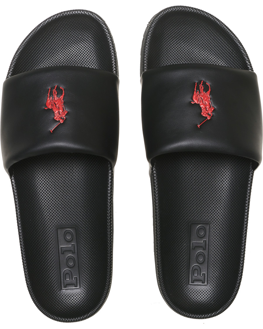 Herre | Polo Ralph Lauren Cayson Slides Black | Polo Ralph Lauren | Cayson Slides Black