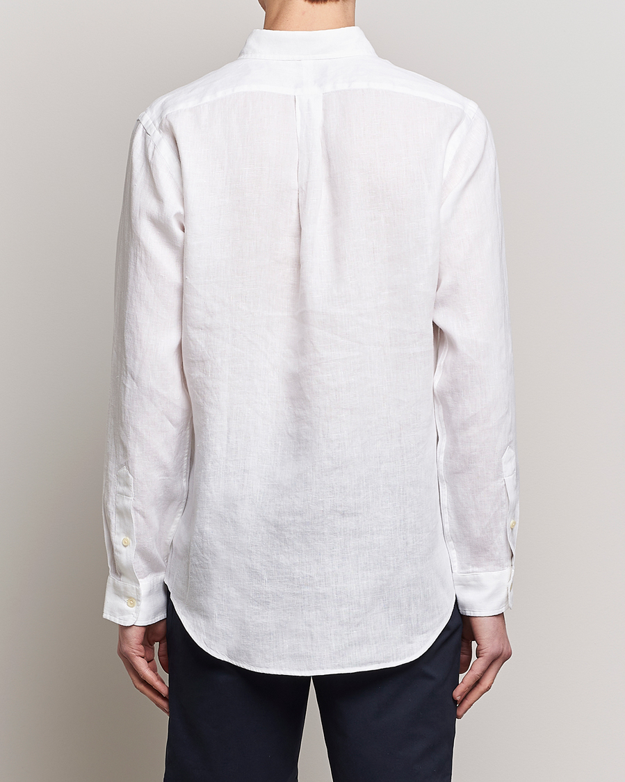 Herre | Skjorter | Polo Ralph Lauren | Custom Fit Linen Button Down White