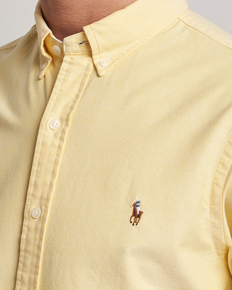 Herre | Skjorter | Polo Ralph Lauren | Slim Fit Oxford Button Down Shirt Yellow Oxford