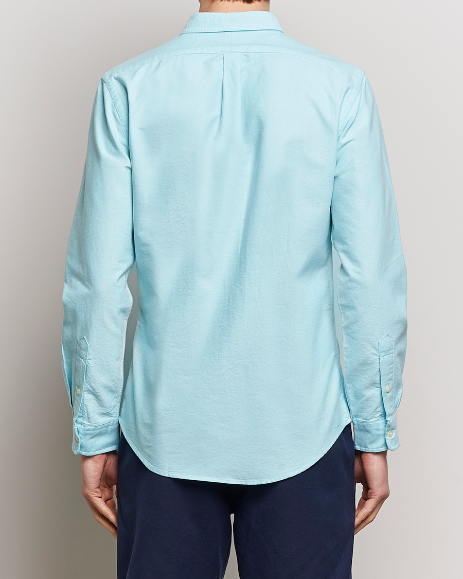 Herre | Skjorter | Polo Ralph Lauren | Slim Fit Oxford Button Down Shirt Aegean Blue