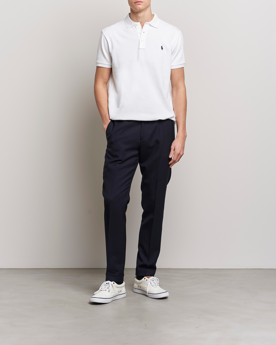 Herre | Polotrøjer | Polo Ralph Lauren | Custom Fit Spa Terry Polo White