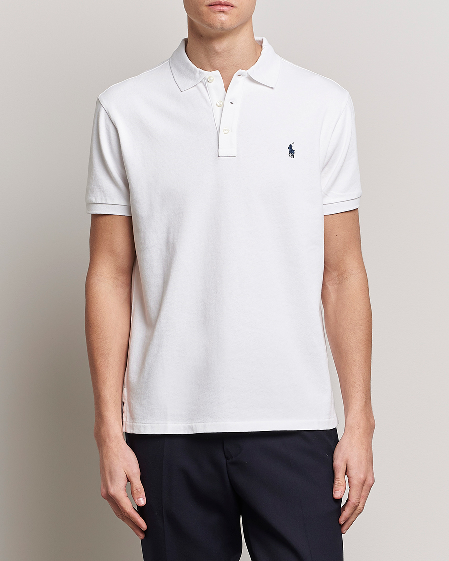 Herre | Polotrøjer | Polo Ralph Lauren | Custom Fit Spa Terry Polo White