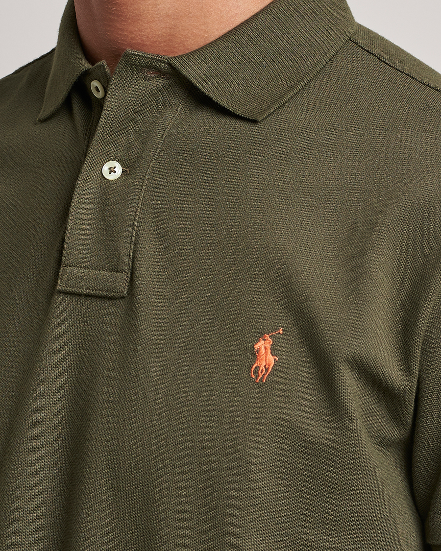 Herre | Polotrøjer | Polo Ralph Lauren | Custom Slim Fit Polo Canopy Olive