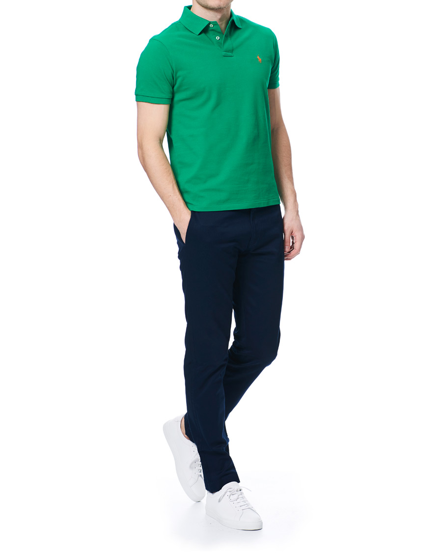 Herre | Polotrøjer | Polo Ralph Lauren | Custom Slim Fit Polo Chroma Green