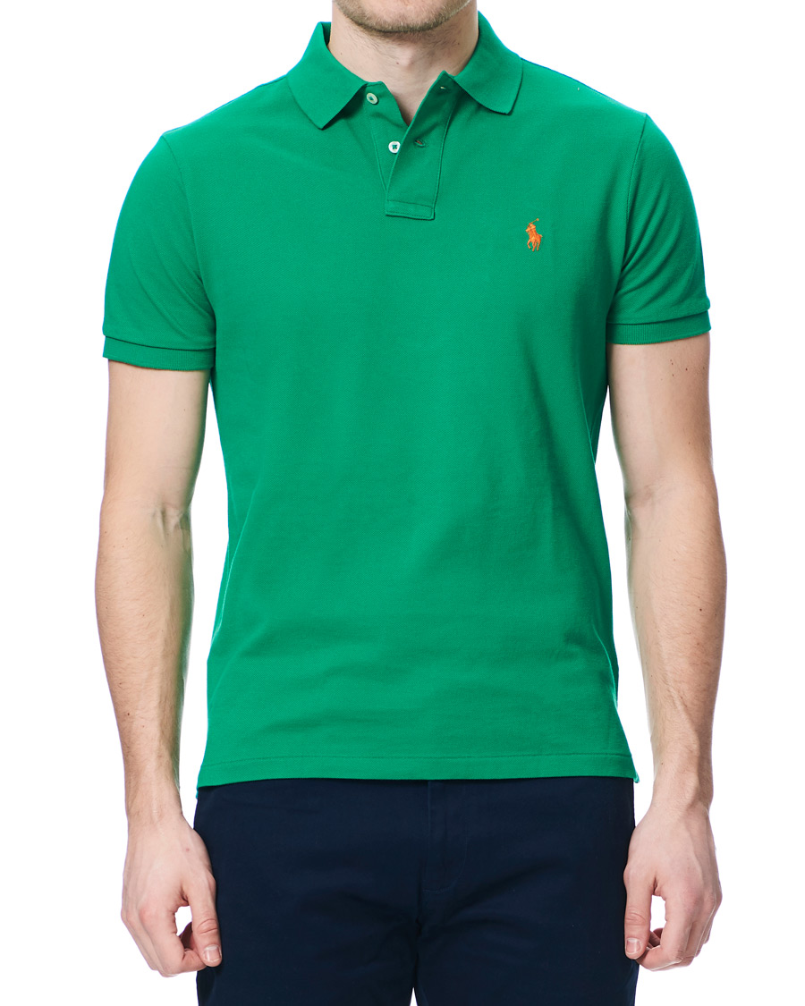 Herre | Polotrøjer | Polo Ralph Lauren | Custom Slim Fit Polo Chroma Green