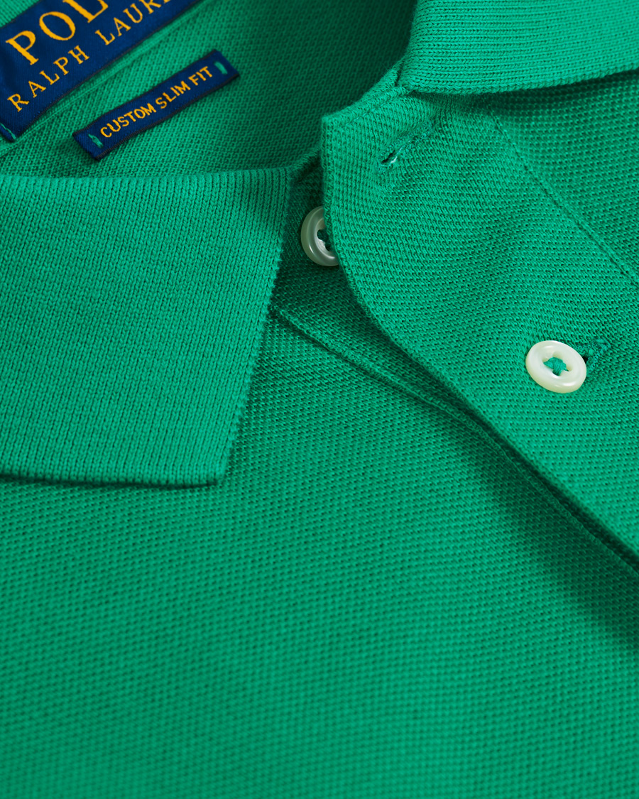 Herre | Polotrøjer | Polo Ralph Lauren | Custom Slim Fit Polo Chroma Green