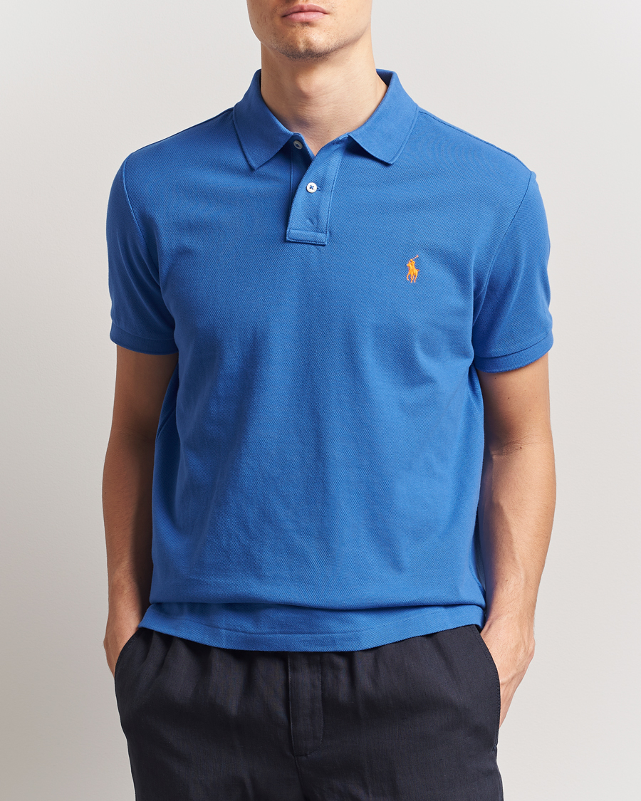 Herre | Polotrøjer | Polo Ralph Lauren | Custom Slim Fit Polo New Iris Blue