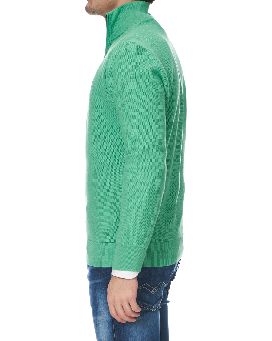 Herre | Trøjer | Polo Ralph Lauren | Texture Half Zip Green Heather