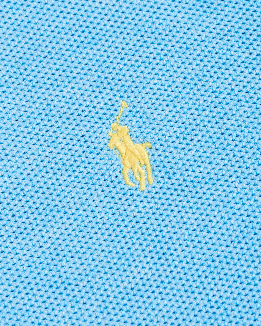 Herre | Trøjer | Polo Ralph Lauren | Texture Half Zip Light Blue Heather