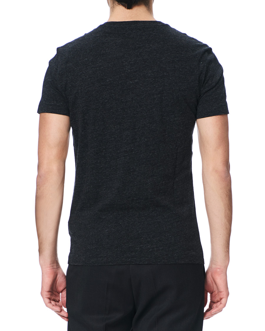 Herre | T-Shirts | Polo Ralph Lauren | V-Neck Tee Black Marl Heather