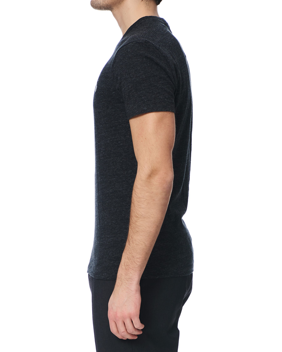 Herre | T-Shirts | Polo Ralph Lauren | V-Neck Tee Black Marl Heather