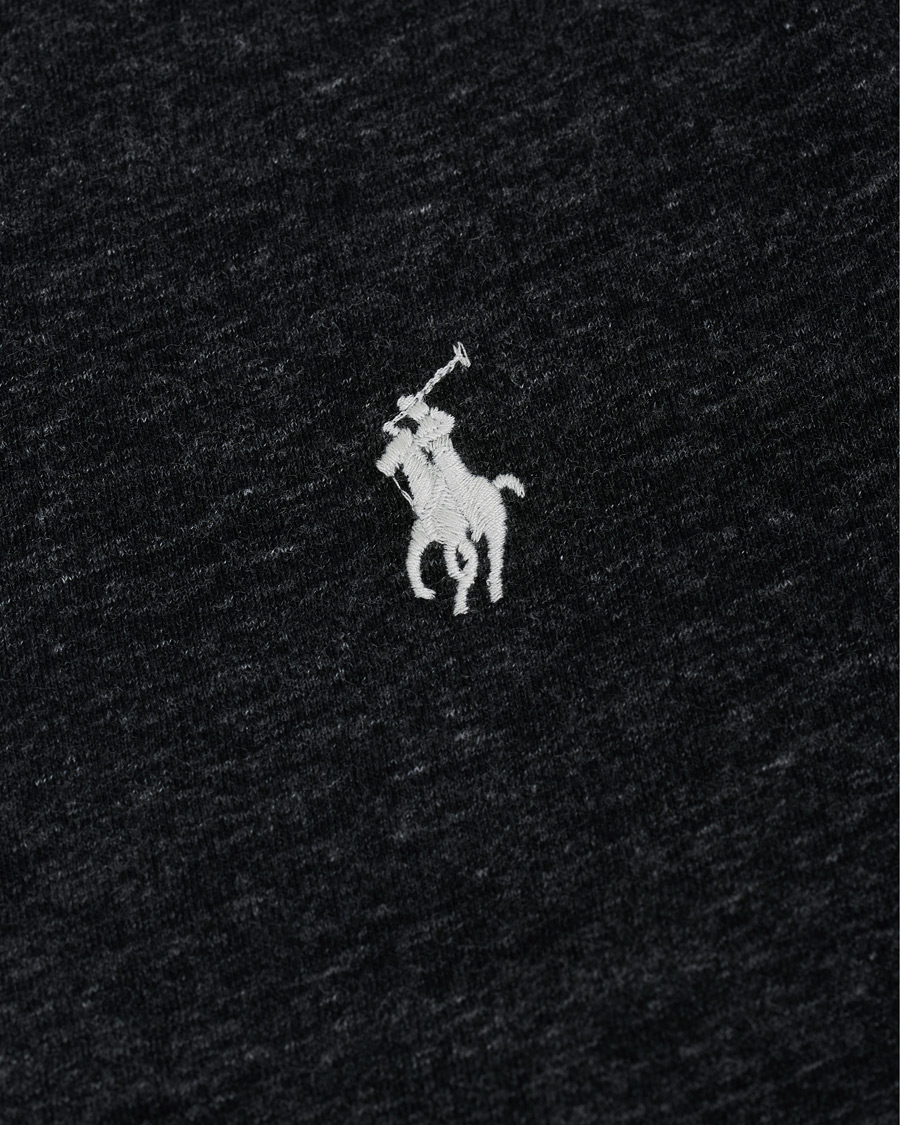 Herre | T-Shirts | Polo Ralph Lauren | V-Neck Tee Black Marl Heather