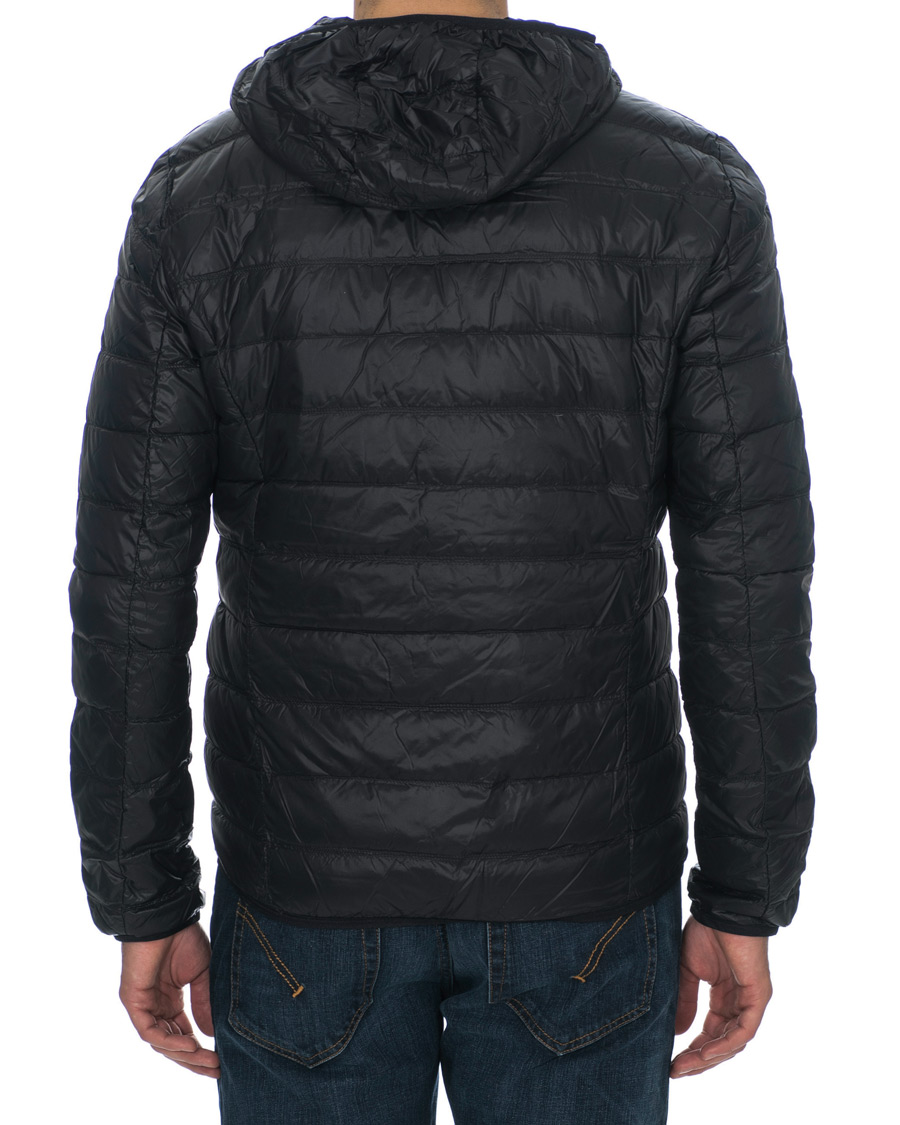 Herre | Jakker | EA7 | Train Core Light Down Hoodie Jacket Black/Gold