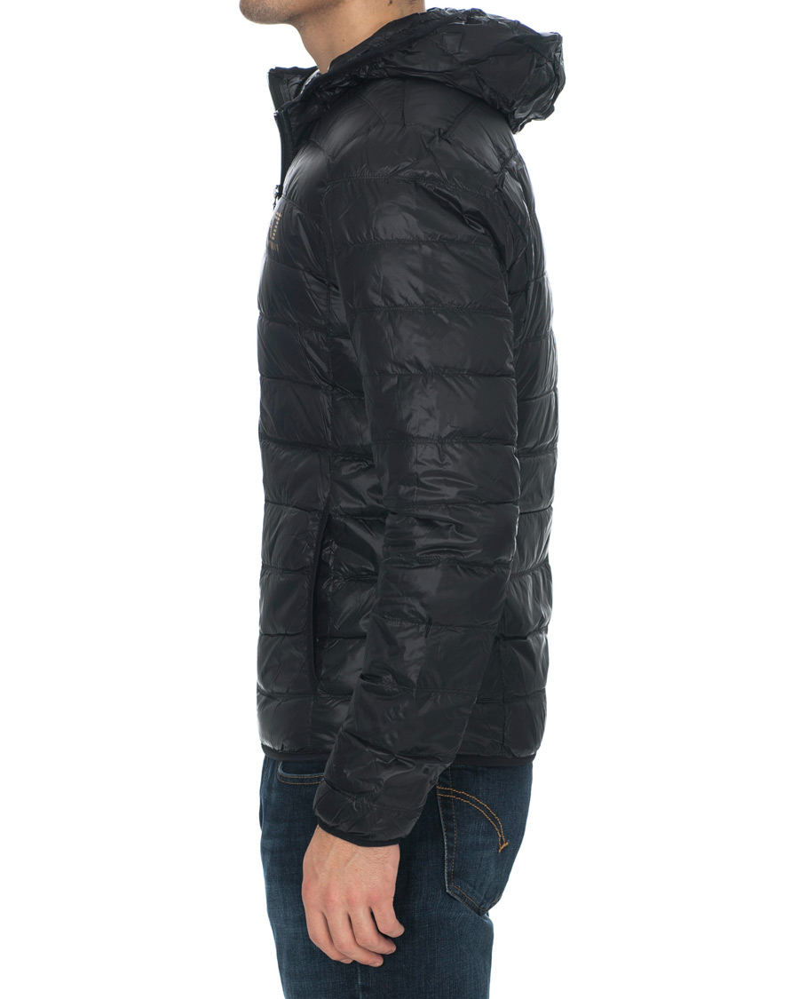 Herre | Jakker | EA7 | Train Core Light Down Hoodie Jacket Black/Gold
