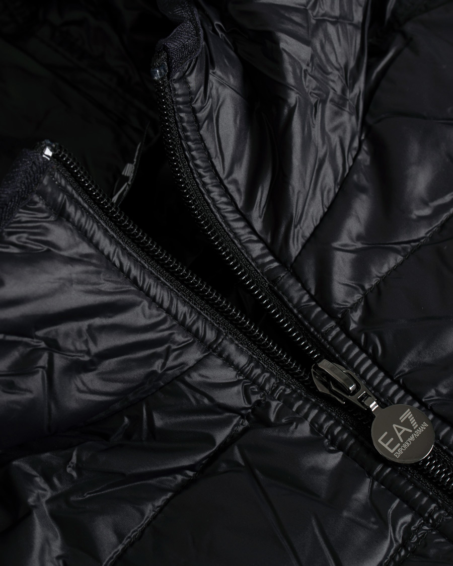 Herre | Jakker | EA7 | Train Core Light Down Hoodie Jacket Black/Gold
