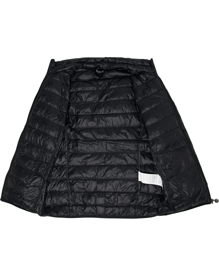 Herre | Jakker | EA7 | Train Core Light Down Hoodie Jacket Black/Gold
