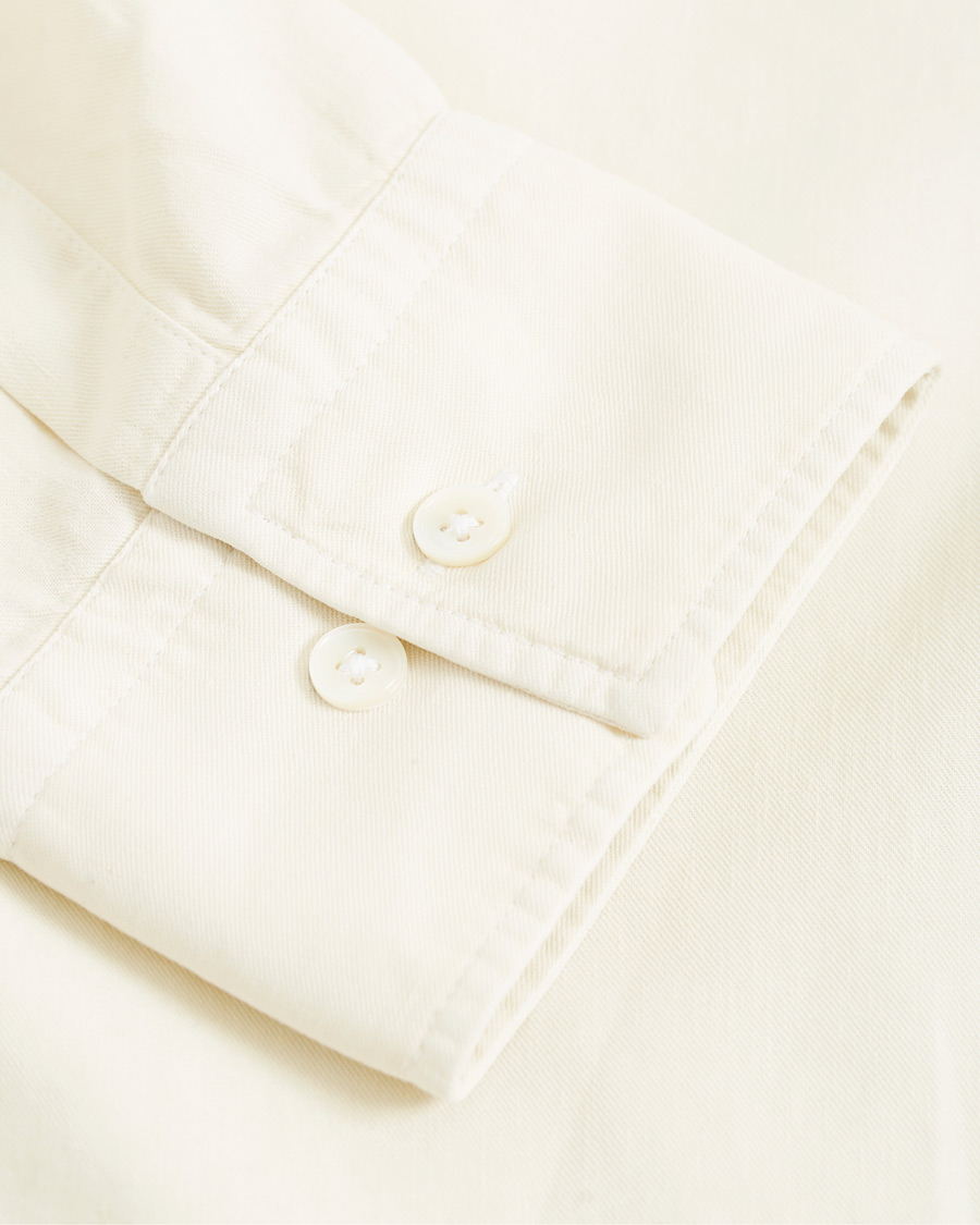 Herre | Skjorter | NN07 | Levon Lyocell/Linen Button Down Shirt Vanilla