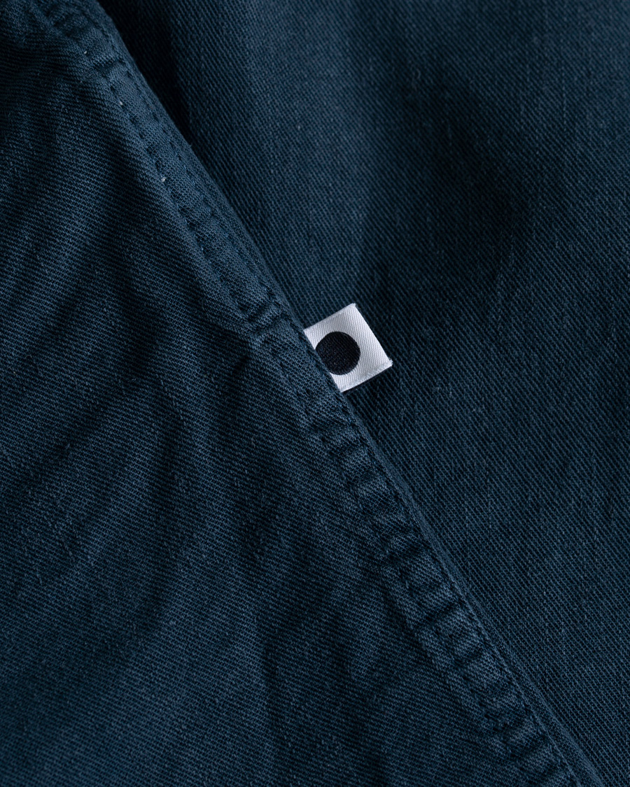 Herre | Skjorter | NN07 | Levon Lyocell/Linen Button Down Shirt Navy Blue