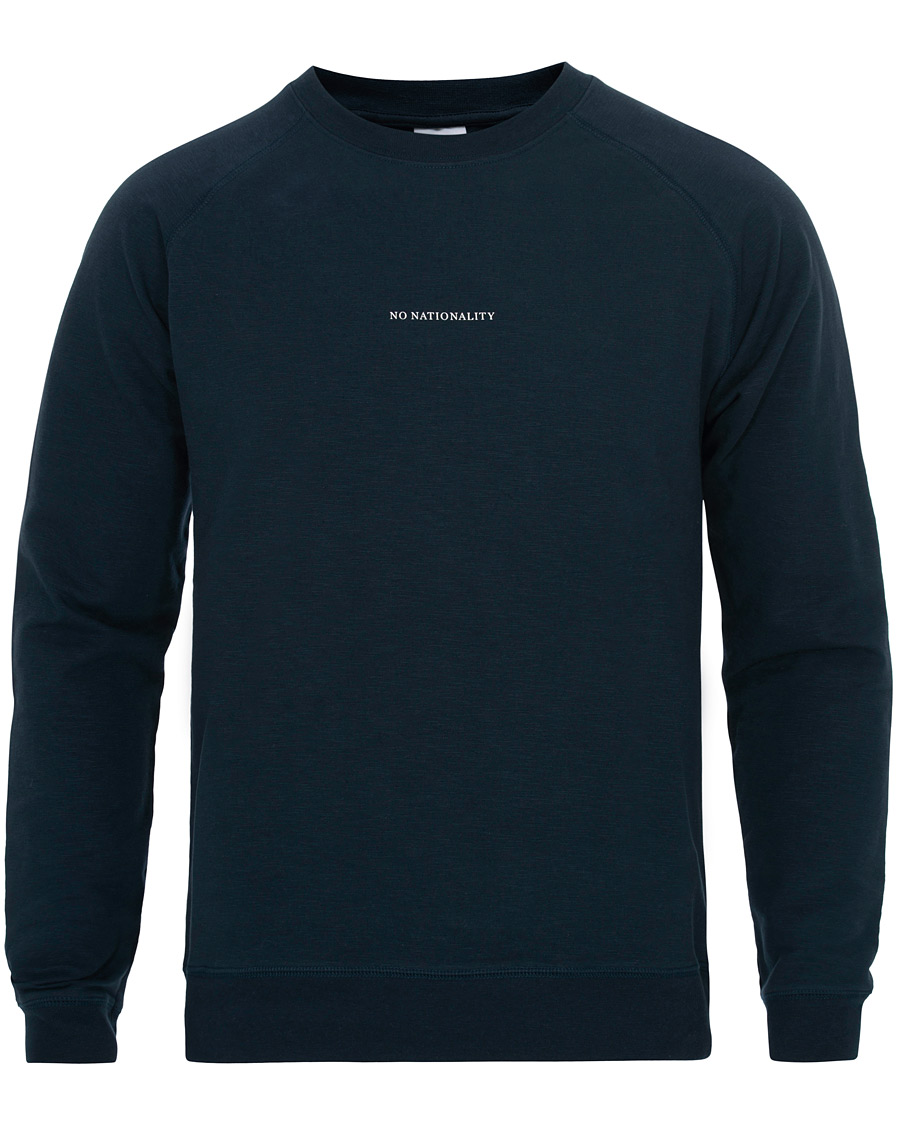 Herre | Trøjer | NN07 | Robin Logo Crew Neck Sweatshirt Navy