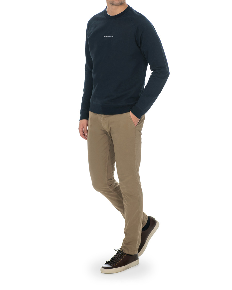 Herre | Trøjer | NN07 | Robin Logo Crew Neck Sweatshirt Navy