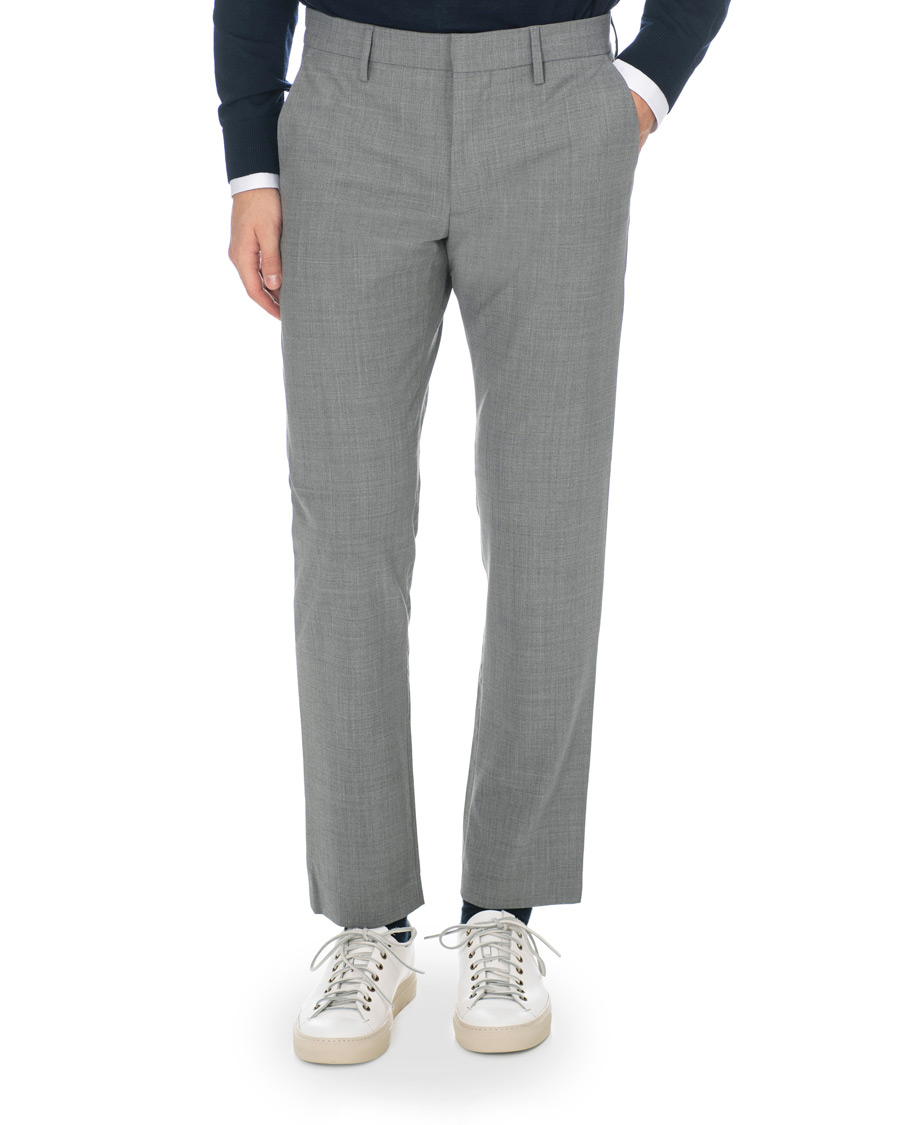 Herre | Bukser | NN07 | Theo Wool Trousers Grey Melange