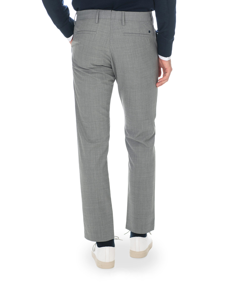 Herre | Bukser | NN07 | Theo Wool Trousers Grey Melange