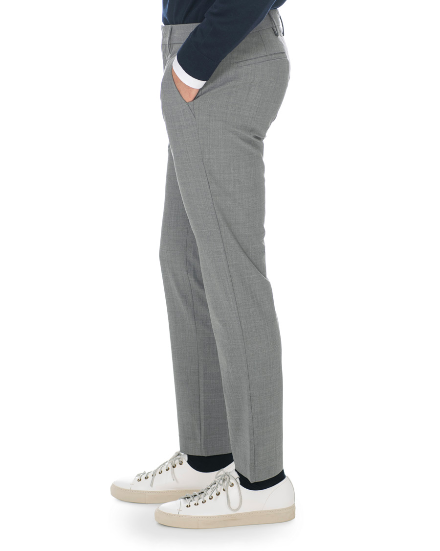 Herre | Bukser | NN07 | Theo Wool Trousers Grey Melange