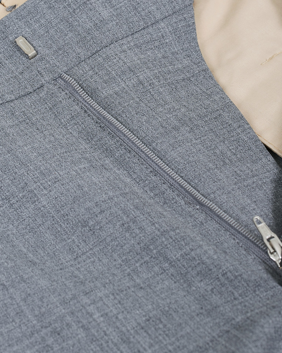 Herre | Bukser | NN07 | Theo Wool Trousers Grey Melange