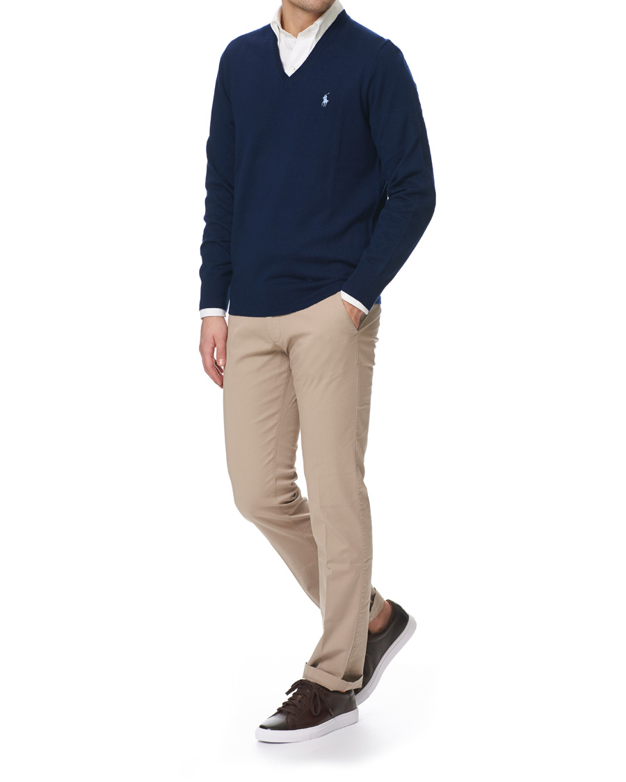 Herre | Trøjer | Polo Ralph Lauren Golf | Merino Wool Sweater French Navy