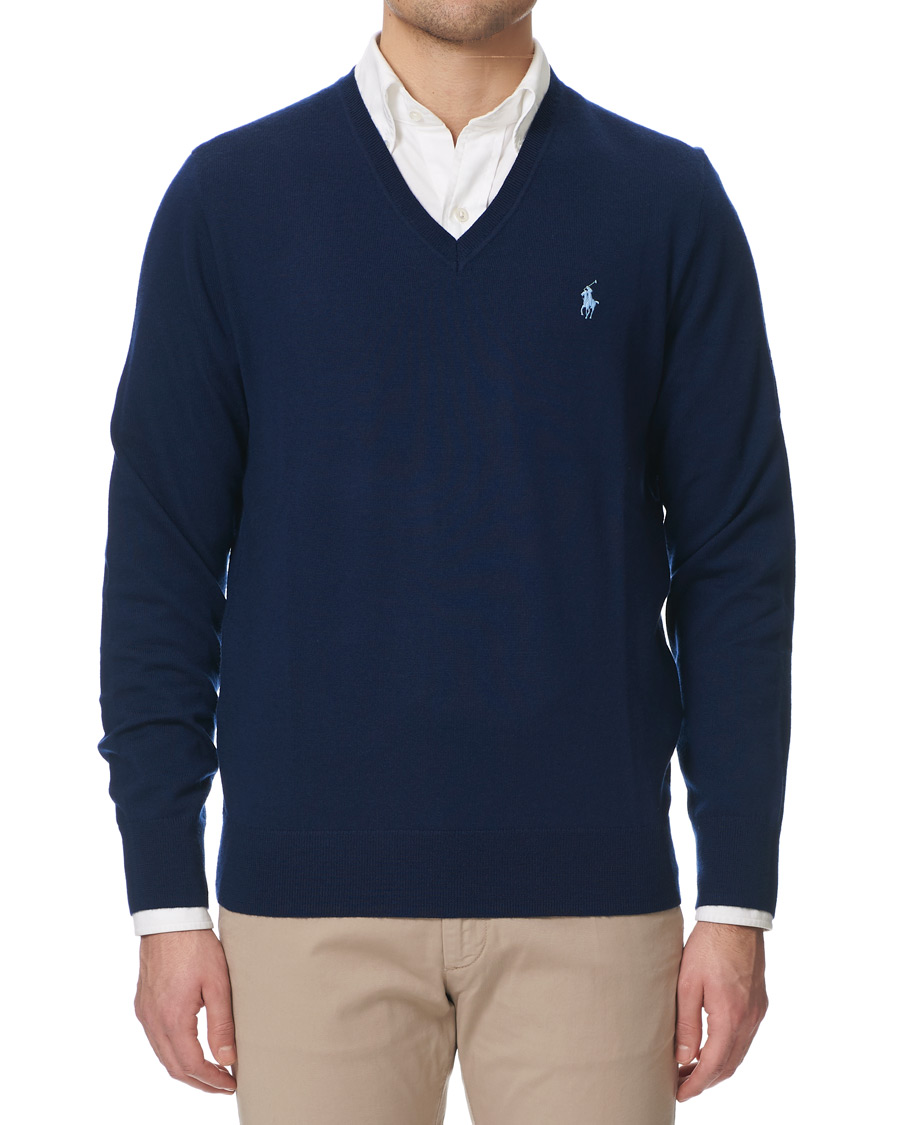Herre | Trøjer | Polo Ralph Lauren Golf | Merino Wool Sweater French Navy