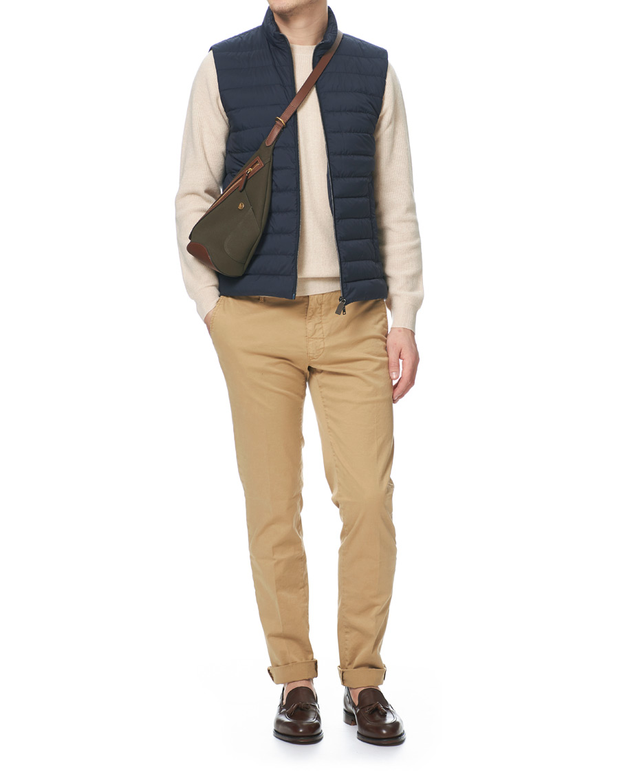 Herre | Jakker | Herno | Nuage Matt Nylon Vest Deep Blue