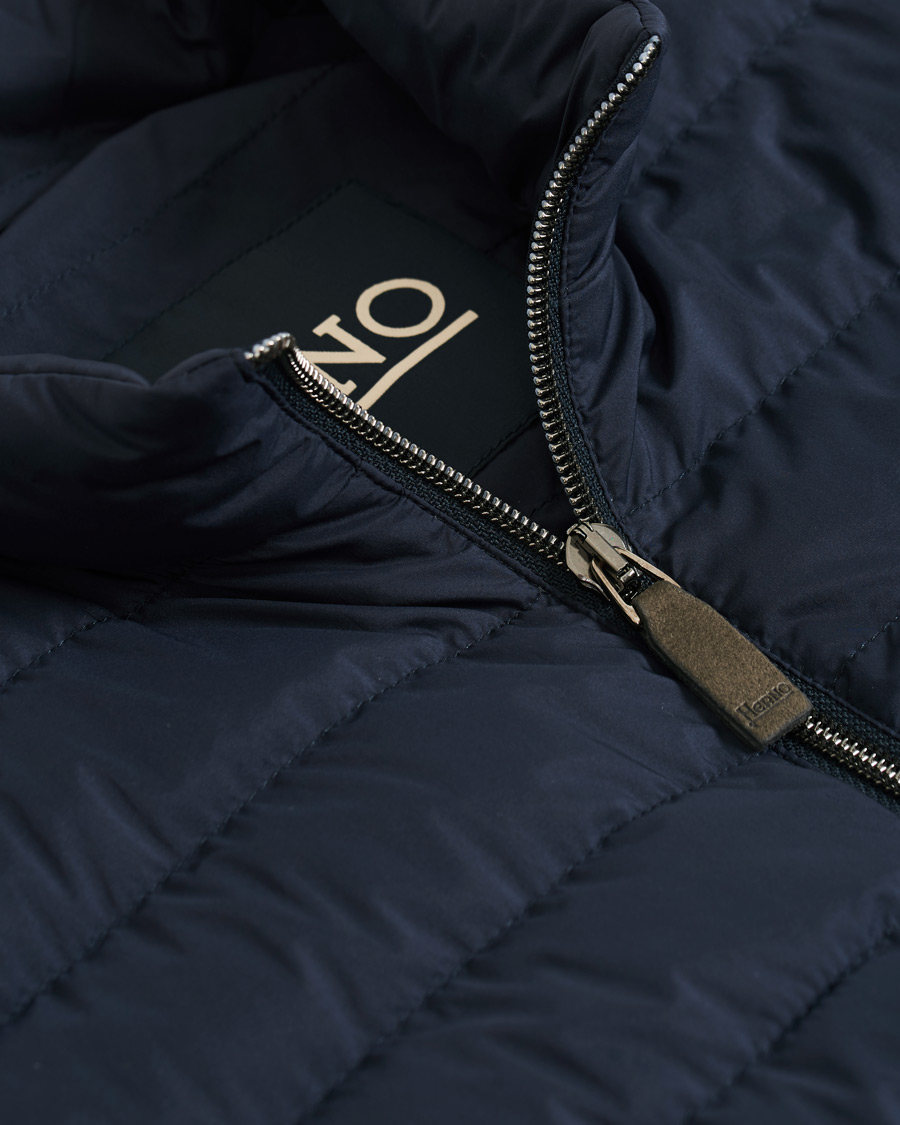 Herre | Jakker | Herno | Nuage Matt Nylon Vest Deep Blue