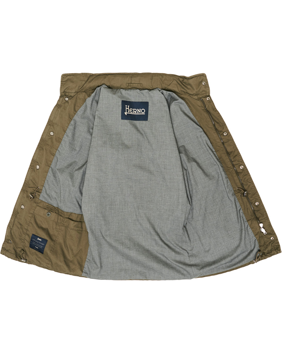Herre | Jakker | Herno | Cotton Field Jacket Military Green