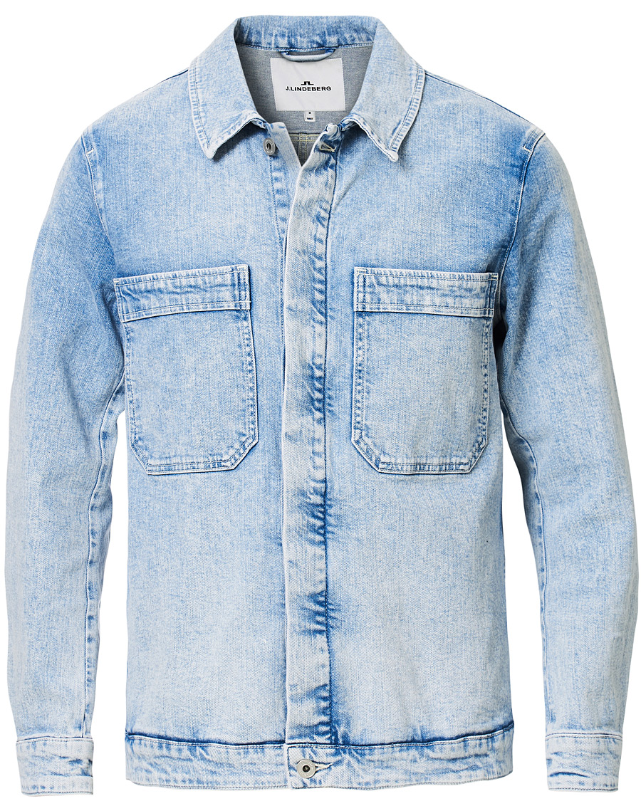 Herre | Jakker | J.Lindeberg | Cam Epic Denim Jacket Light Wash