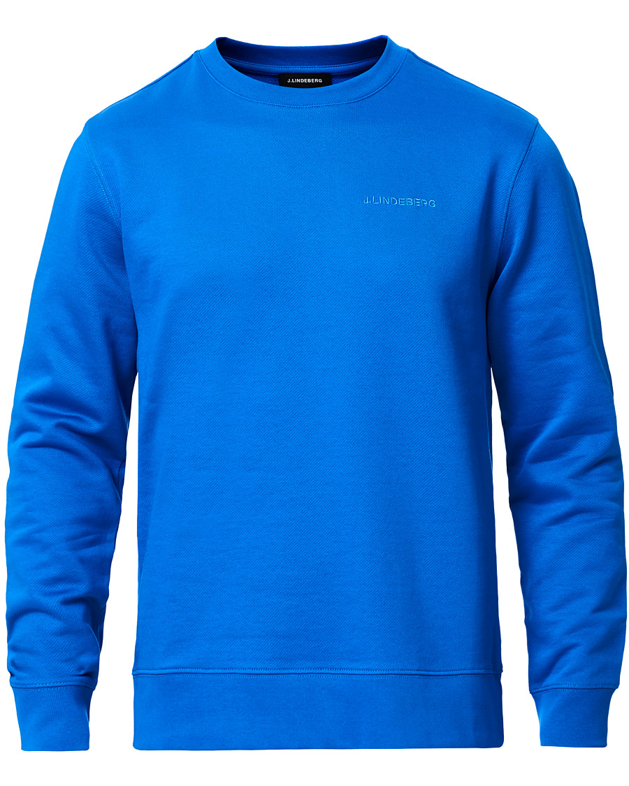 Herre | Trøjer | J.Lindeberg | Throw Crew Neck Sweatshirt Yale Blue