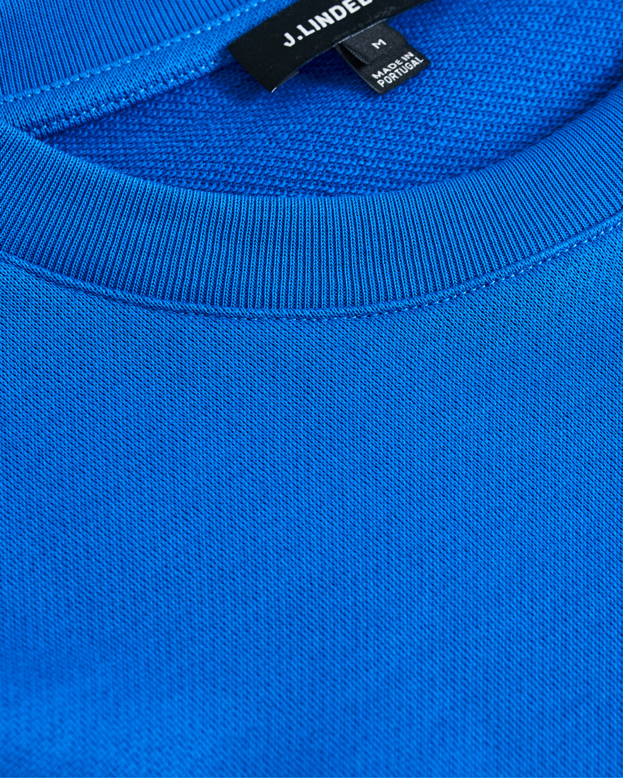 Herre | Trøjer | J.Lindeberg | Throw Crew Neck Sweatshirt Yale Blue
