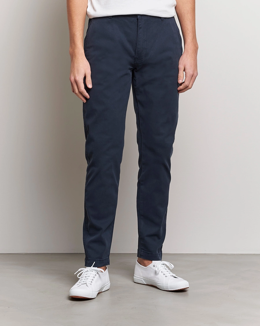 Herre | American Heritage | Levi's | Garment Dyed Stretch Chino Baltic Navy