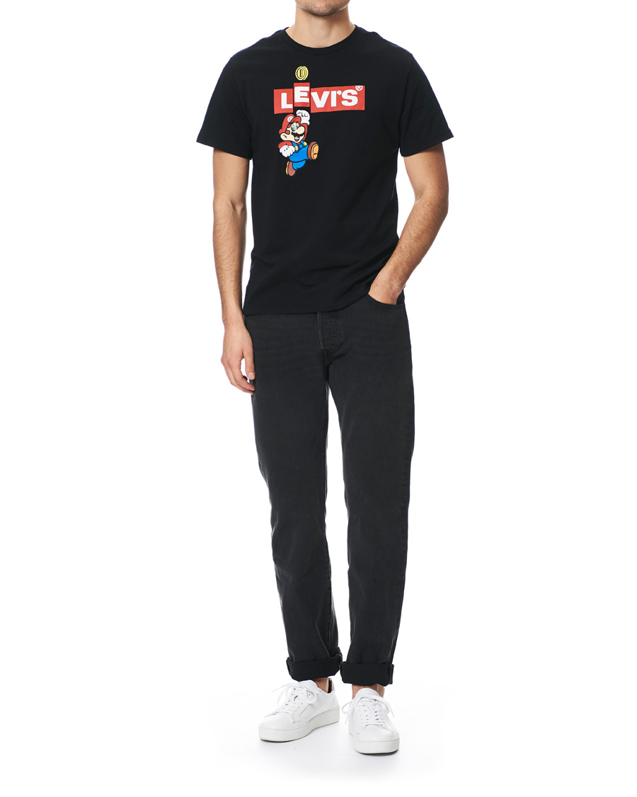 Herre | T-Shirts | Levi's | Super Mario Boxtab Bing Tee Mineral Black