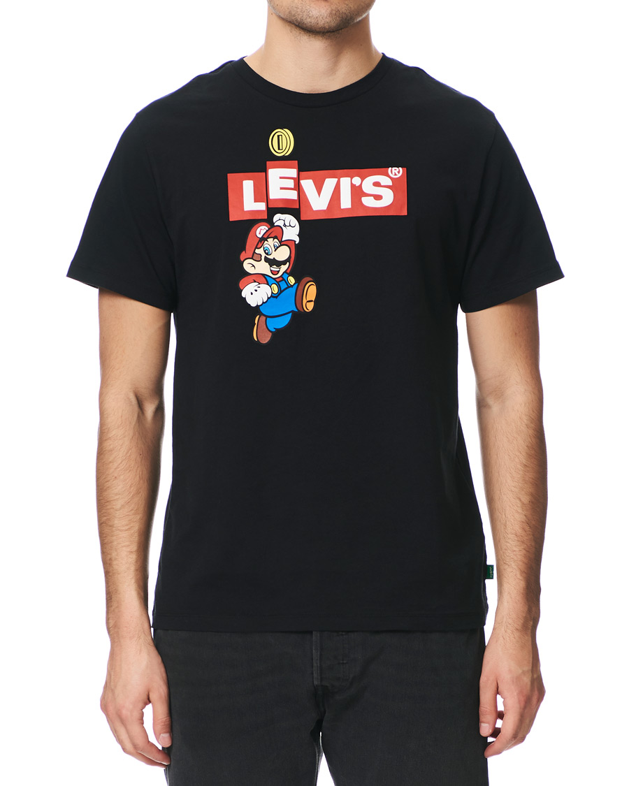 Herre | T-Shirts | Levi's | Super Mario Boxtab Bing Tee Mineral Black