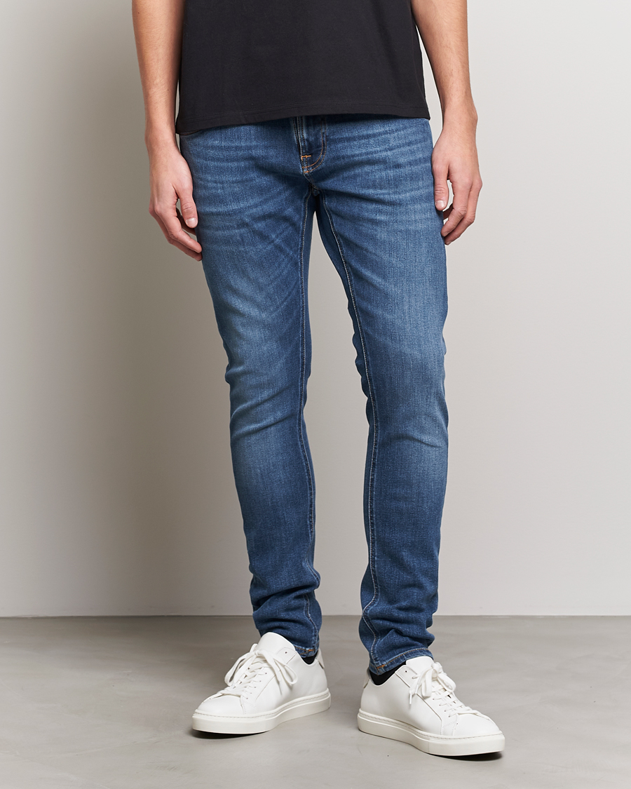 Herre | Blå jeans | Nudie Jeans | Tight Terry Organic Jeans Steel Navy