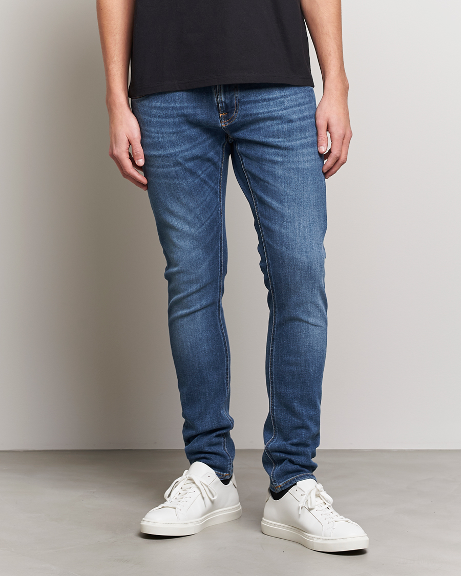 Herre | Jeans | Nudie Jeans | Tight Terry Organic Jeans Steel Navy
