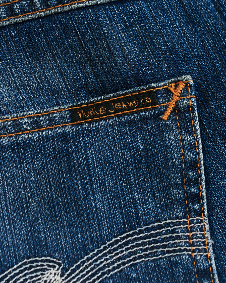 Herre | Jeans | Nudie Jeans | Thin Finn Organic Jeans Worn In Ecru