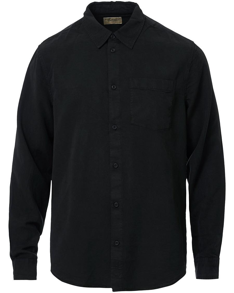 Herre | Skjorter | Nudie Jeans | Chuck Smooth Twill Shirt Black