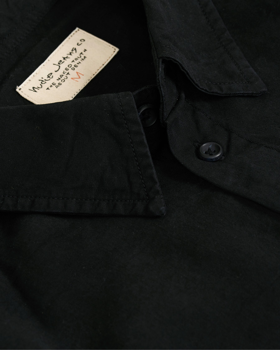 Herre | Skjorter | Nudie Jeans | Chuck Smooth Twill Shirt Black
