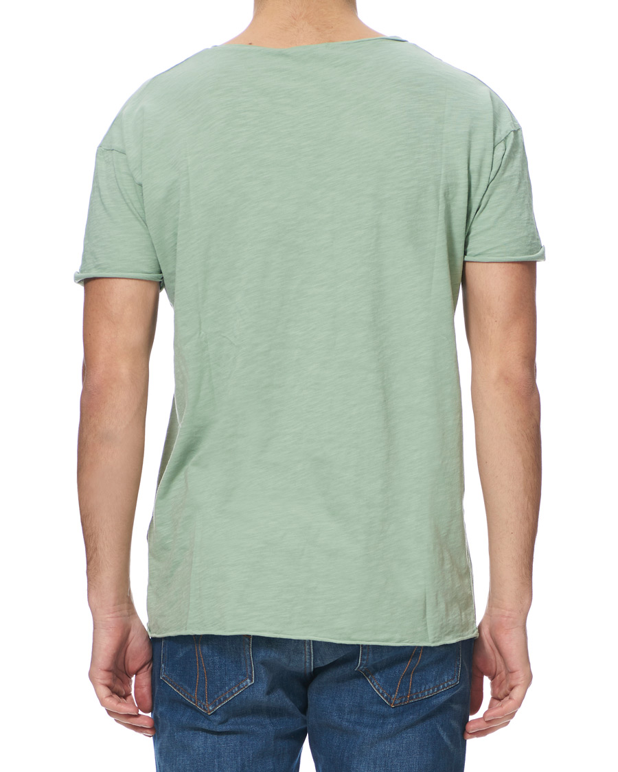 Herre | T-Shirts | Nudie Jeans | Roger Slub Crew Neck Tee Pale Green