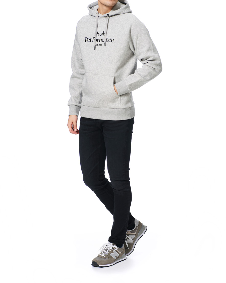 Herre | Trøjer | Peak Performance | Original Logo Hoodie Medium Grey Heather